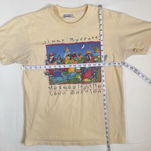 Vintage Jimmy Buffett TShirt Size L Parrots 90s 1998 Margaritaville Lawn Section